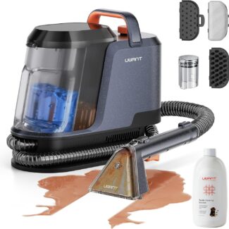 Uwant Carpet Cleaner Machine 18Kpa Powerful Suction, Portable Carpet Cleaner with Cleaning Tools&Self-cleaning Upholstery Cleaner for Cars,Sofa Set of 1